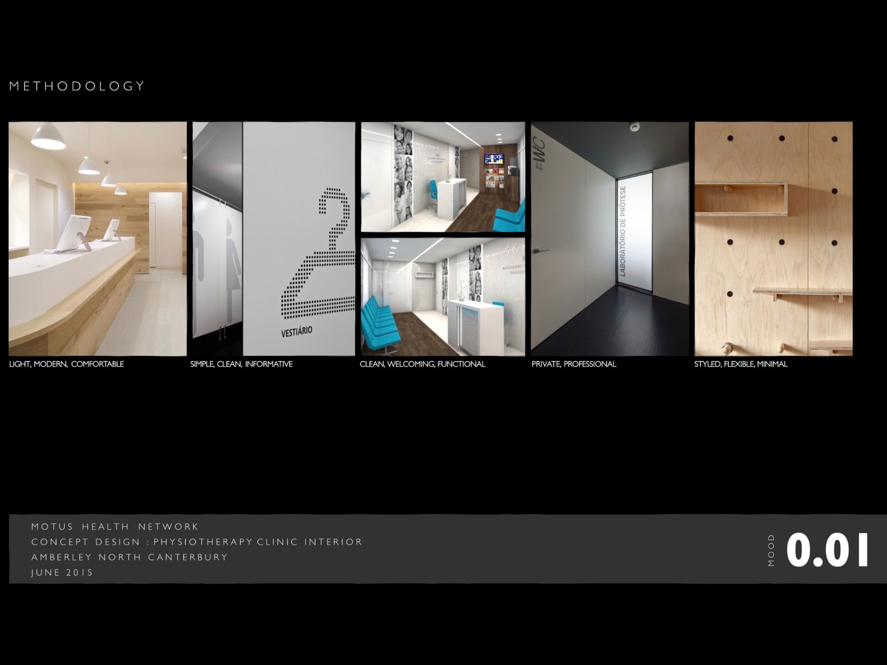 Motus Health Network clinic – methodology mood board