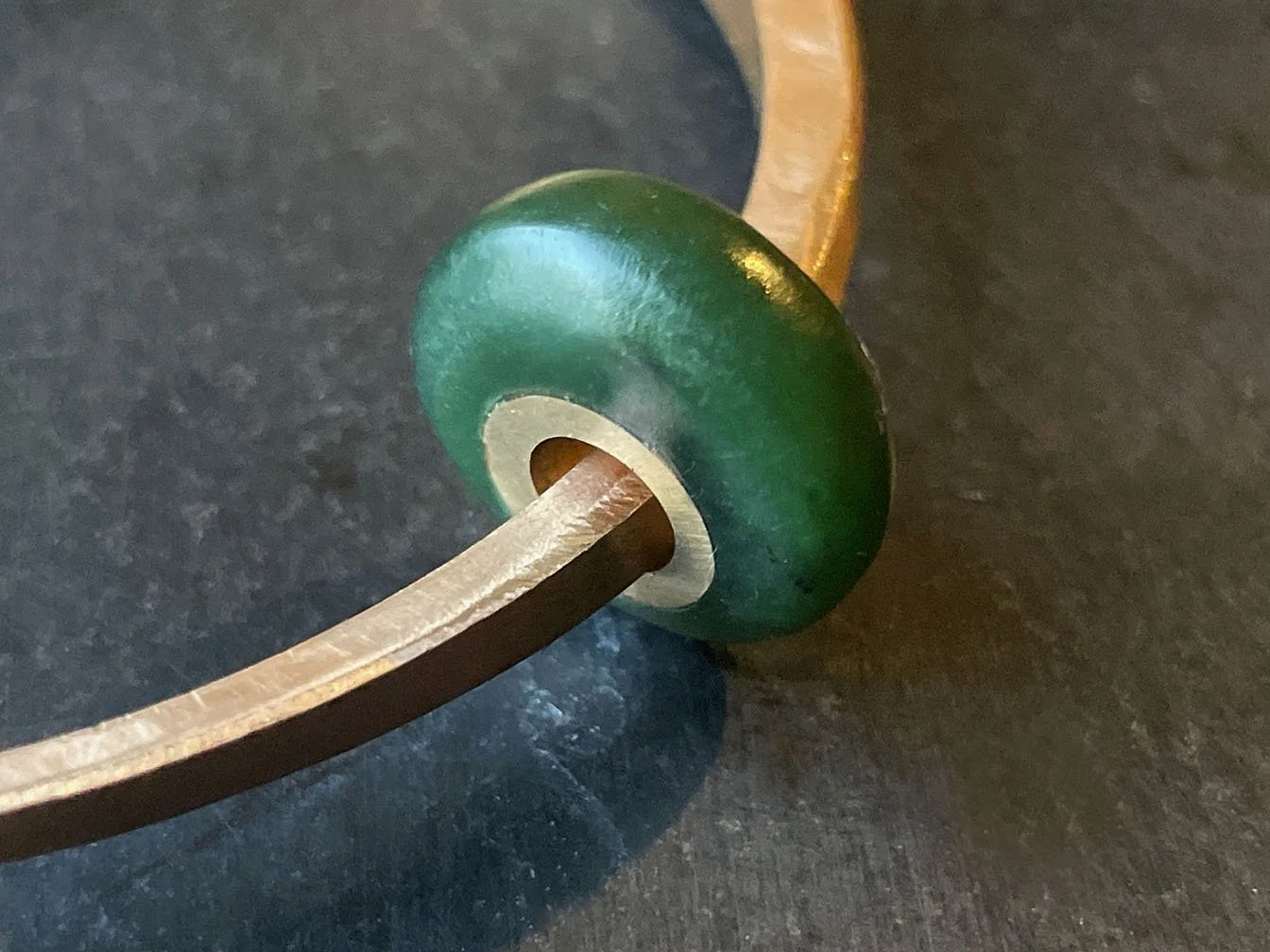 Bangles with pounamu bead