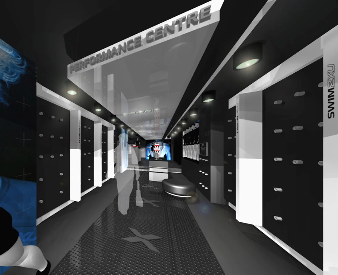 2XU performance clothing retail fitout